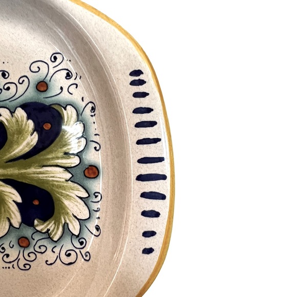 Ceramica Nova Deruta Italy Pottery Hand Painted Oval Serving Platter Tray EUC - Picture 3 of 5